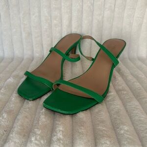 BCBGeneration Green Strappy Heels
